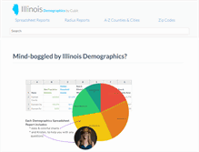 Tablet Screenshot of illinois-demographics.com